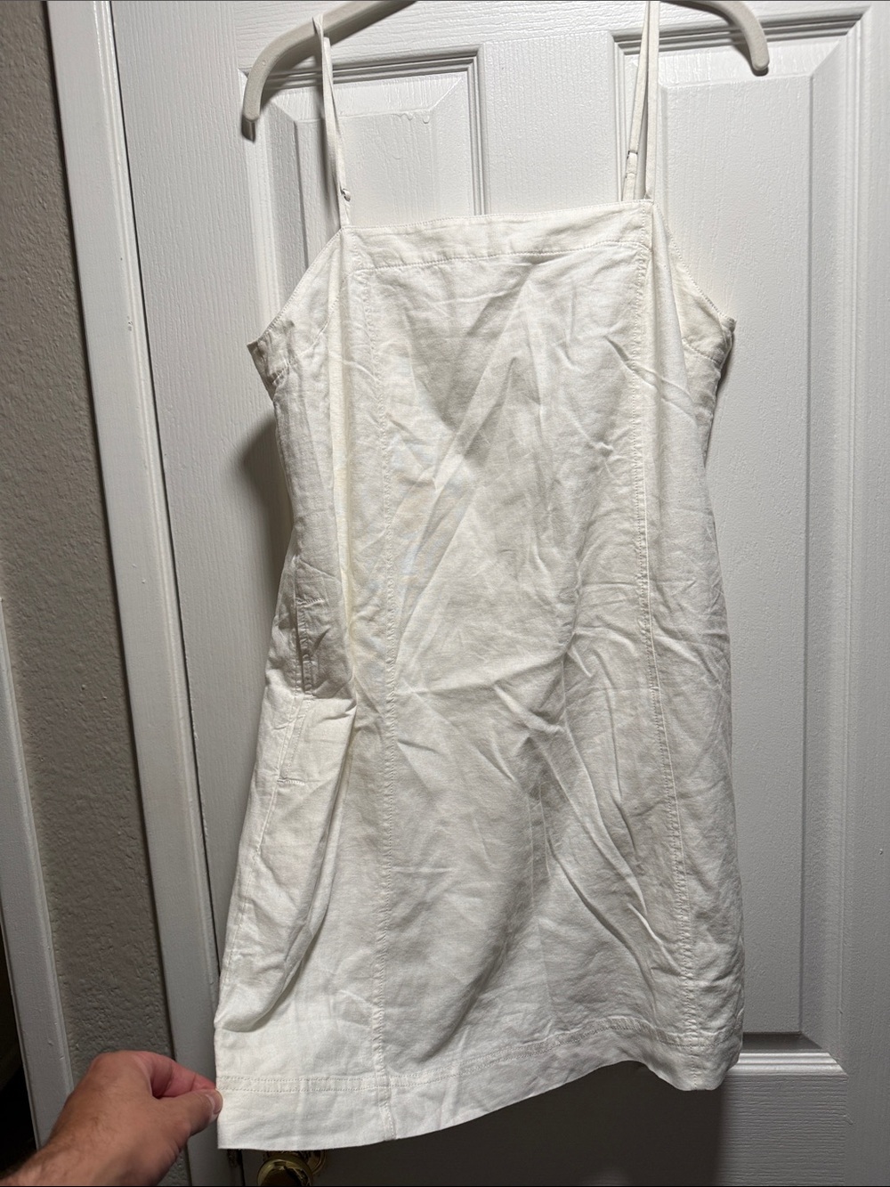 Madewell White Mini Slip Dress